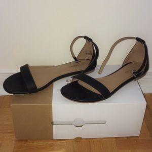 Call it Spring black sandals